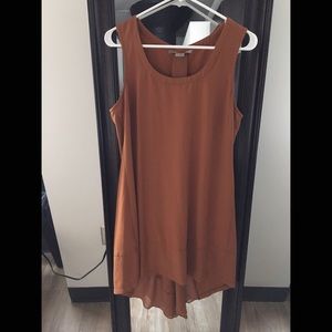 Scooped-Neck Sleeveless Flared Dress
